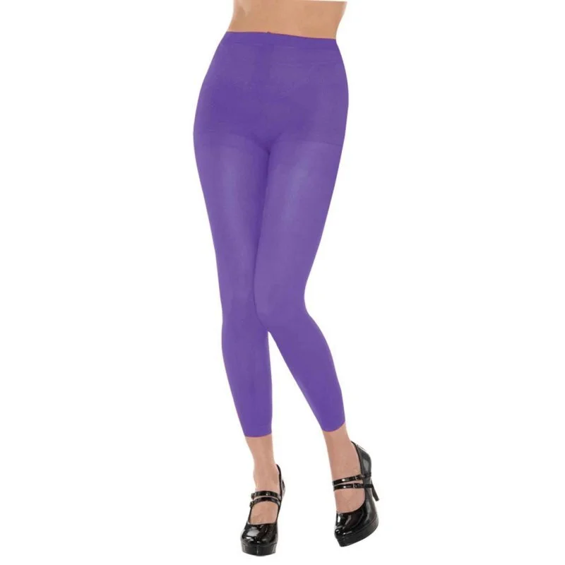 Weekend Offers That Excite PANTYHOSE Tights Stockings Hosiery Womens Ladies Plain Colours - Purple - One Size Fits Most