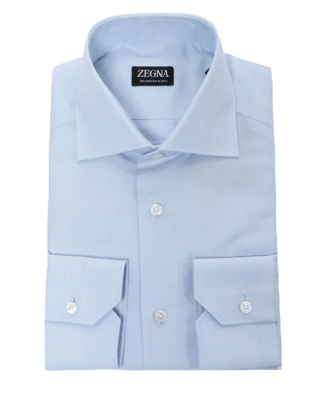 Markdown Madness Light Blue Crossover Dress Shirt
