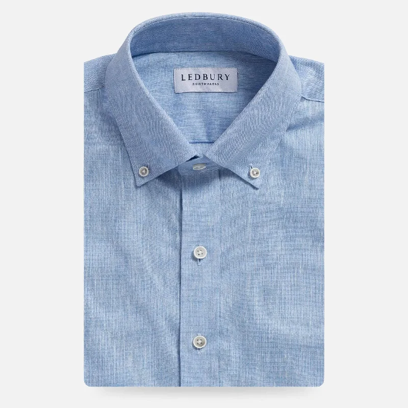 Weekend Offers That Excite The Light Blue Sandoval Oxford Chambray Custom Shirt