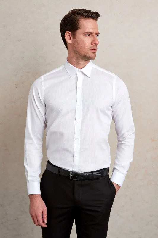 Weekend Discounts to Enjoy Comfort Fit 100% Cotton White Casual Shirt