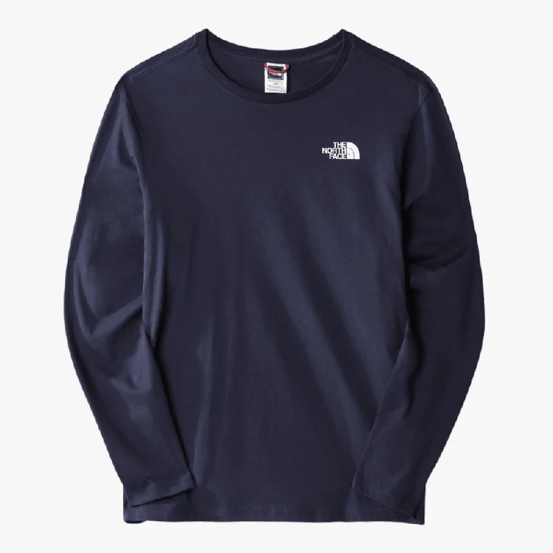 Don’t Miss Out The North Face Mens Easy Long Sleeve Tee Summit Navy