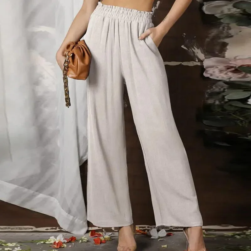Exclusive Weekend Offers Inside Solid Wide Leg Pants
