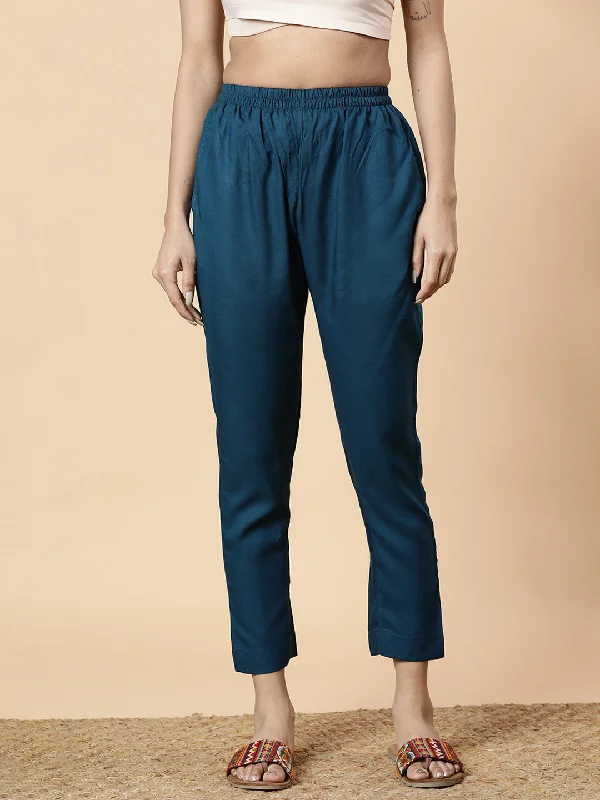 Weekend Deals That Excite Teal Rayon Pants