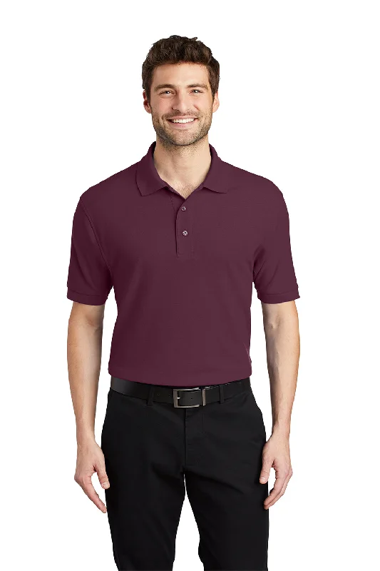 Weekend Bargains to Cherish Port Authority Mens Silk Touch Wrinkle Resistant Short Sleeve Polo Shirt - Maroon Weekend Bargains to Cherish Port Authority Mens Silk Touch Wrinkle Resistant Short Sleeve Polo Shirt - Maroon