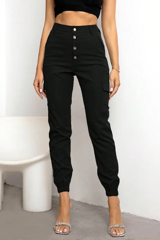 Hot Buy Button Fly Cargo Pants