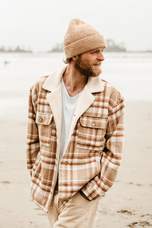 Act Now Parker - Brown Flannel Jacket