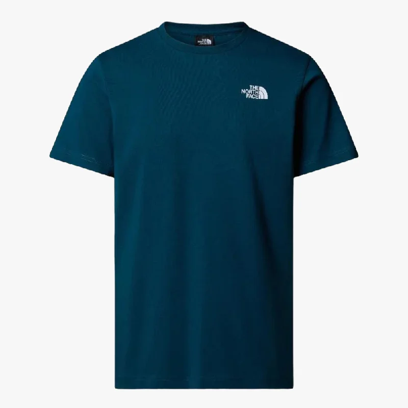 Weekend Bargains to Sizzle The North Face Mens Vertical Short Sleeve Tee Midnight Petrol Weekend Bargains to Sizzle The North Face Mens Vertical Short Sleeve Tee Midnight Petrol