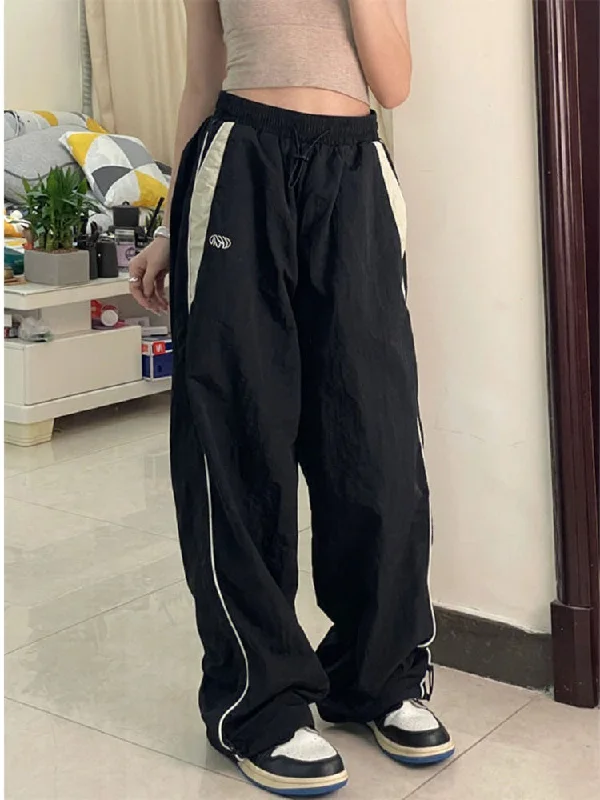 Weekend Offers That Tempt CityHottie - Casual Baggy Pants Women Vintage Oversized Hip Hop Joggers Harajuku Streetwear BF Female Sweatpants Wide Leg Trousers