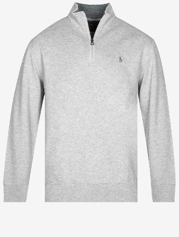 Weekend Specials You Can't Miss Doppelt gestrickter Jersey mit halbem Reißverschluss, Andover Heather Weekend Specials You Can't Miss Doppelt gestrickter Jersey mit halbem Reißverschluss, Andover Heather