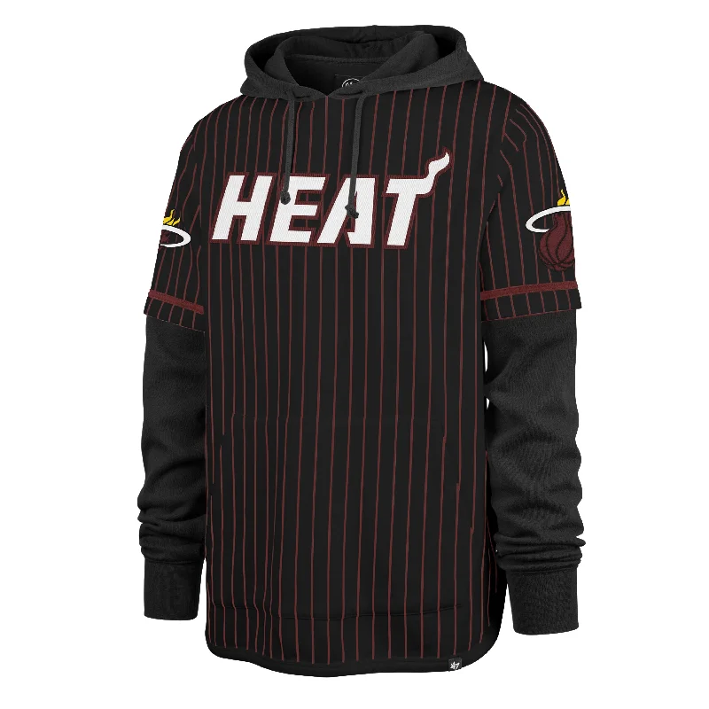 Deal of the Day MIAMI HEAT PINSTRIPE '47 SHORTSTOP PULLOVER HOOD
