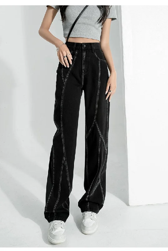 Savings Soar This Weekend CityHottie - High Waisted Jeans for Women Black Y2k Denim Pants Vintage Streetwear Xs Jeans Baggy Fashion Straight Trousers Female Savings Soar This Weekend CityHottie - High Waisted Jeans for Women Black Y2k Denim Pants Vintage Streetwear Xs Jeans Baggy Fashion Straight Trousers Female