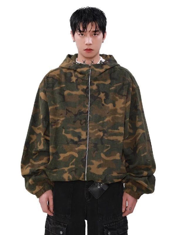 Final Offer [MRNEARLY] loose zipper hooded jacket na1503