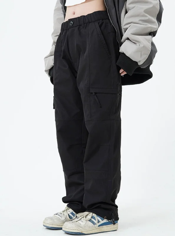 Top Pick Detailed Stitching Lightweight Pants