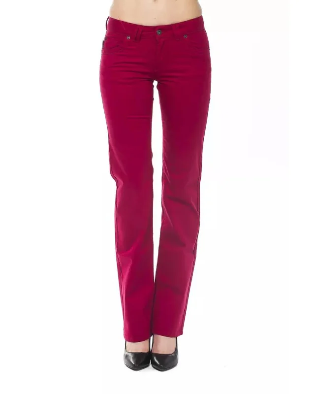 Weekend Savings Bonanza Ungaro Fever Women's Red Cotton Jeans & Pant - W28 US