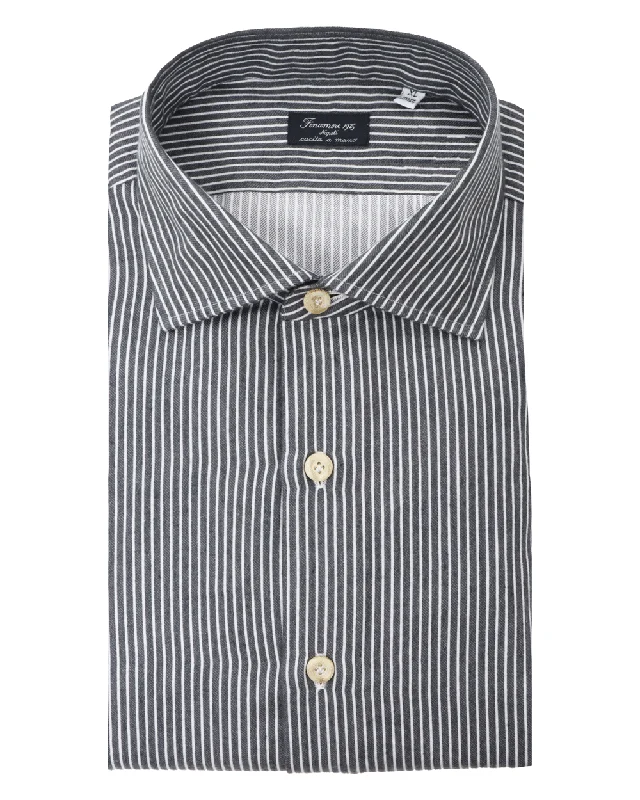 Weekend Deal Black Brushed Stripe Sportshirt