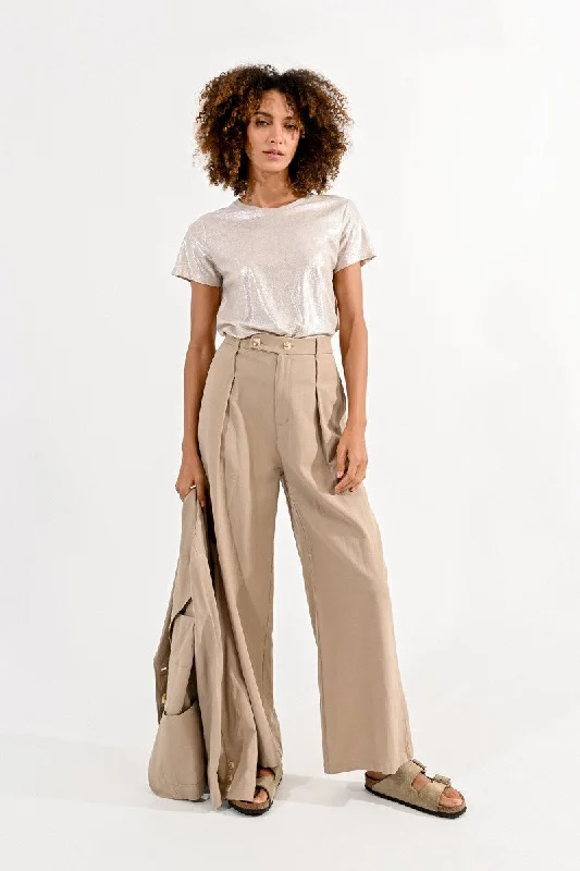 Weekend Offers That Tempt Sandy Khaki Trouser Pant