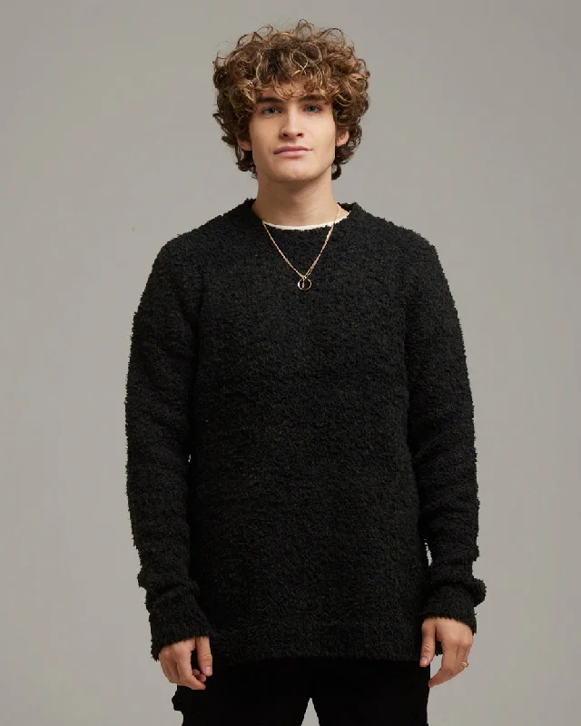 Stock Clearance GOJI SOFT CREW NECK JUMPER | BLACK