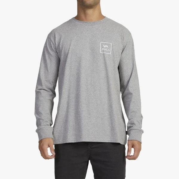 Price Meltdown Rvca Mens Va All The Way Long Sleeve Tee Grey Marle