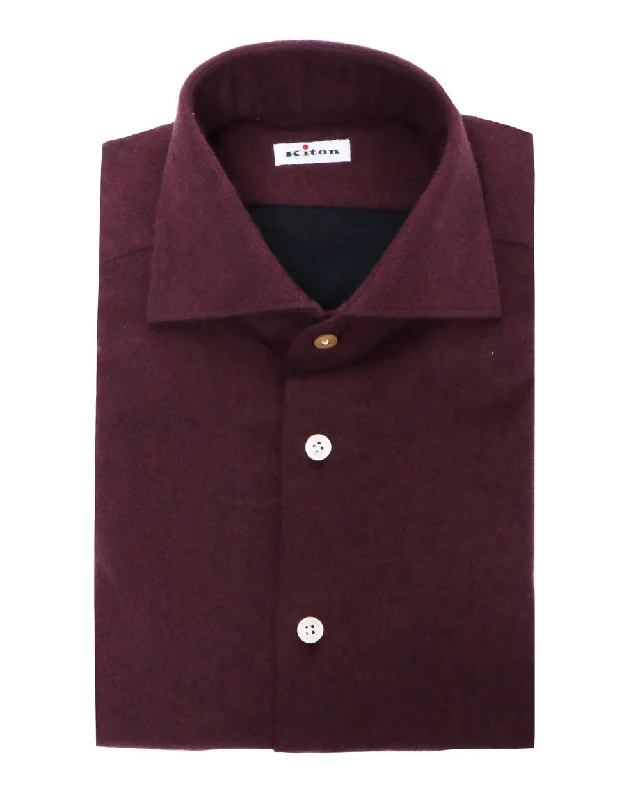 Exclusive Preview Flannel Maroon Sportshirt