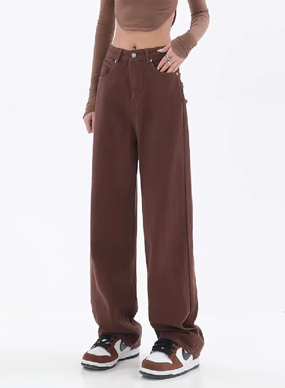 Lowest Price Star Patchwork Pockets Straight Jeans