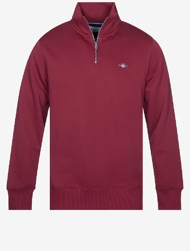 Weekend Savings Bonanza Regular Fit Shield Half Zip Sweatshirt Plumped Rot