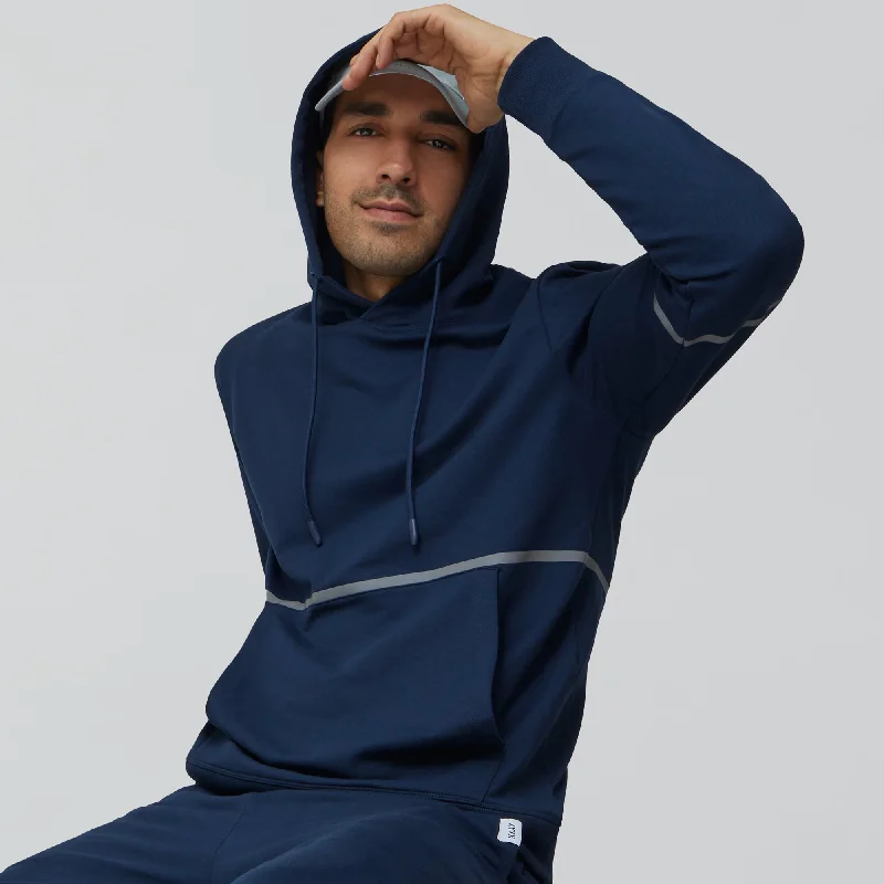 Weekend Bargains to Snag Ascent French Terry Cotton Blend Hoodies Midnight Blue
