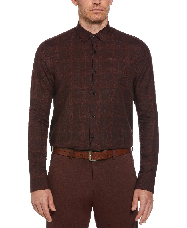 Midnight Madness Twill Checkered Button Down Shirt