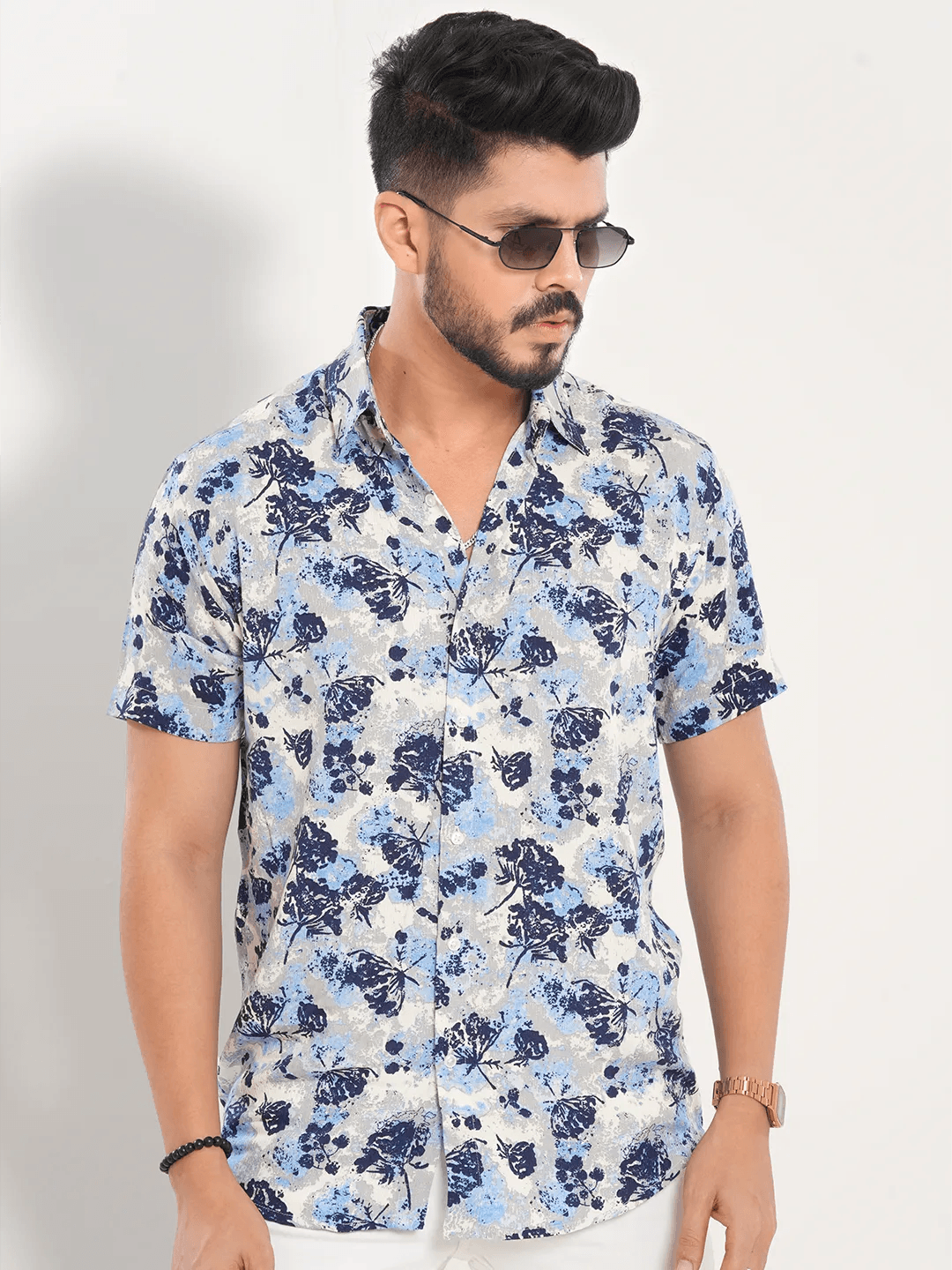 Top Pick Men's Short Sleeve Shirt in Carolina Blue