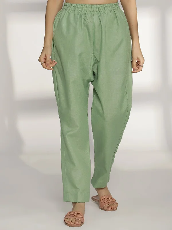 Big Deal SageGreen CottonSlub Pants