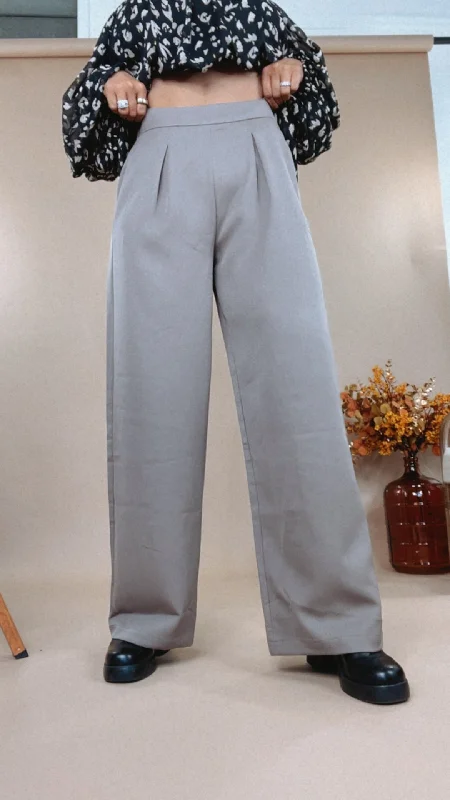 Markdown Sale Pretty in Pleats Wide Leg Pants, Mocha