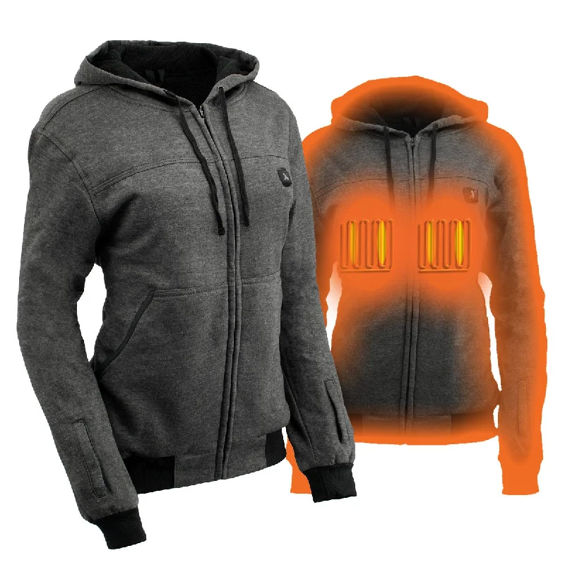 Weekend Offers That Dazzle Nexgen Heat MPL2717DUAL Technology Women's Heated Hoodie - Grey Sweatshirt Jacket for Winter Season w/ Battery Pack Weekend Offers That Dazzle Nexgen Heat MPL2717DUAL Technology Women's Heated Hoodie - Grey Sweatshirt Jacket for Winter Season w/ Battery Pack
