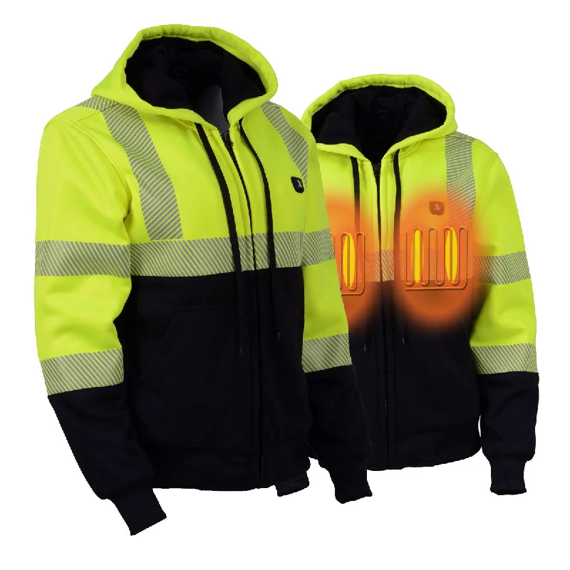 Weekend Discounts to Delight Nexgen Heat MPL2773SET Women's Heated Hoodie High-Viz Reflective - Zipper Front Sweatshirt Jacket w/ Battery Pack Weekend Discounts to Delight Nexgen Heat MPL2773SET Women's Heated Hoodie High-Viz Reflective - Zipper Front Sweatshirt Jacket w/ Battery Pack