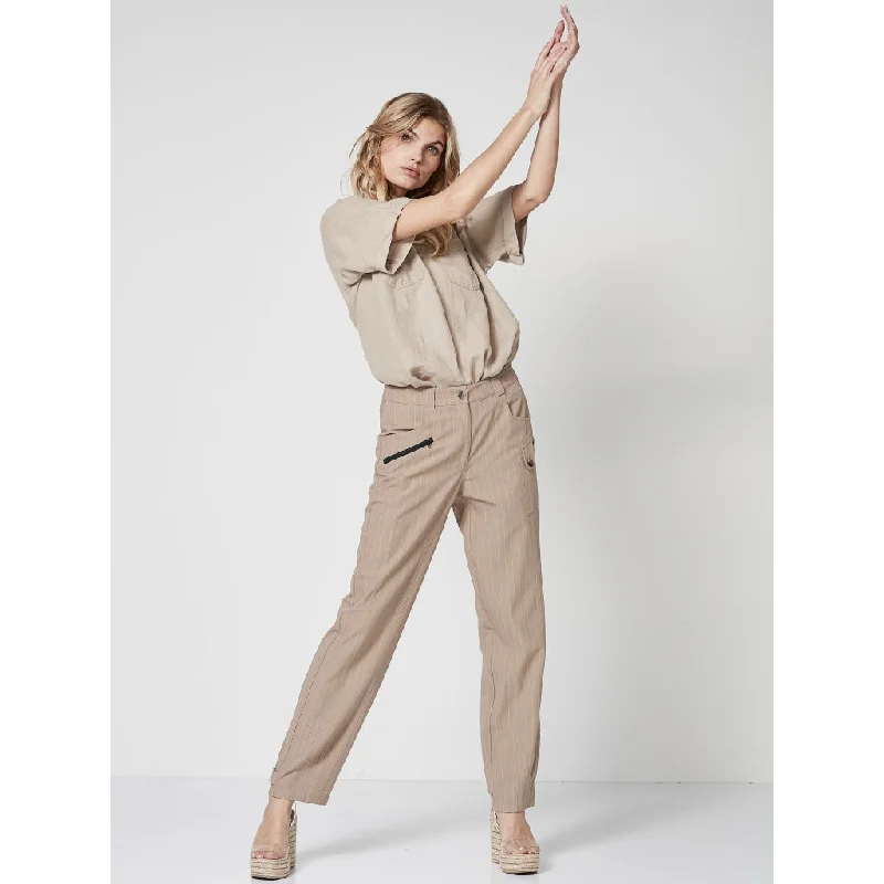 Stock Clearance Theo Pin Striped Trousers