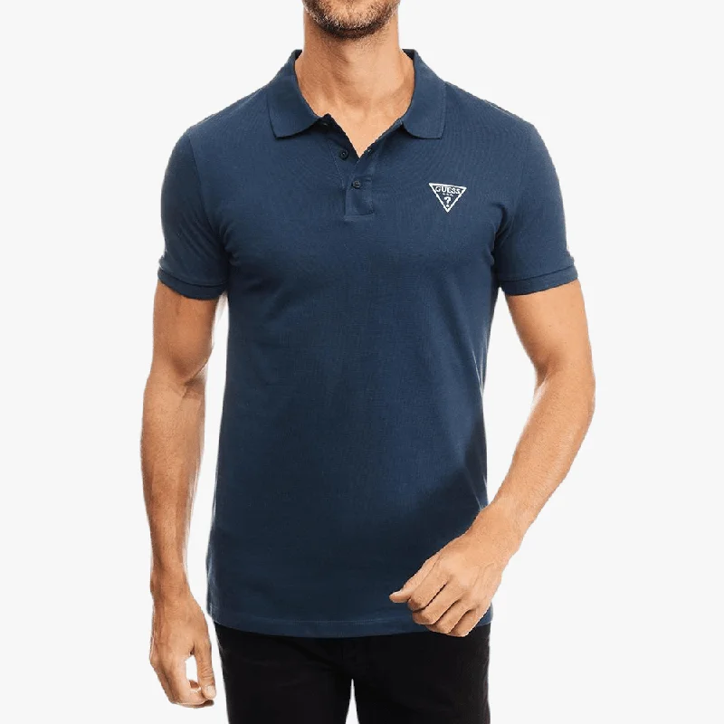 Price Blitz Guess Mens Rep Pol Golfer Voyager Blue
