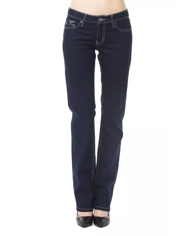 Massive Deal Ungaro Fever Women's Blue Cotton Jeans & Pant - W31 US