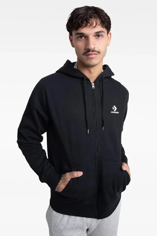 Big Deal Star Chevron Fullzip Hoodie Black