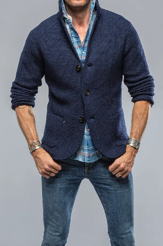 Amazing Value Tuscan Sweater Jacket In Navy
