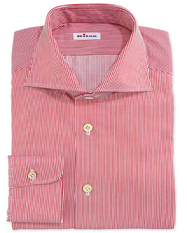 Buy More, Save More Red and White Mini Stripe Sportshirt