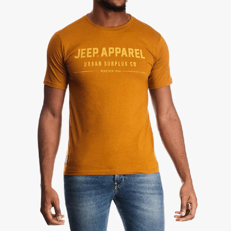 Weekend Deals That Dazzle Jeep Mens Fashion Short Sleeve Tee Dark Mustard
