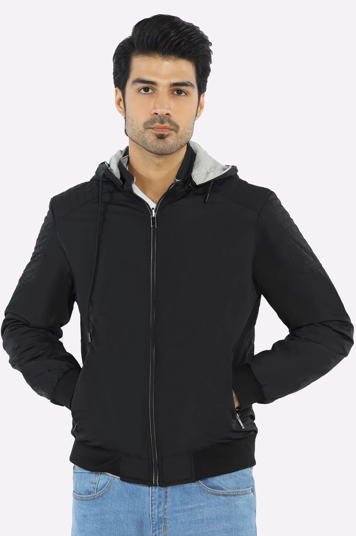 Weekend Deals That Sparkle Men’s Black Reversible & Detachable Hoodie