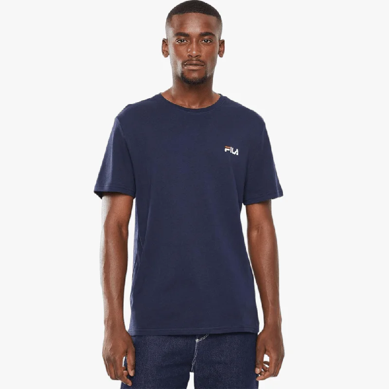 Referral Discount Fila Mens Bodhi Short Sleeve Tee Peacoat/White/Chinese Red