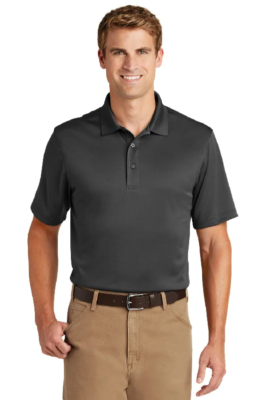 Extra Savings CornerStone Mens Select Moisture Wicking Short Sleeve Polo Shirt - Charcoal Grey