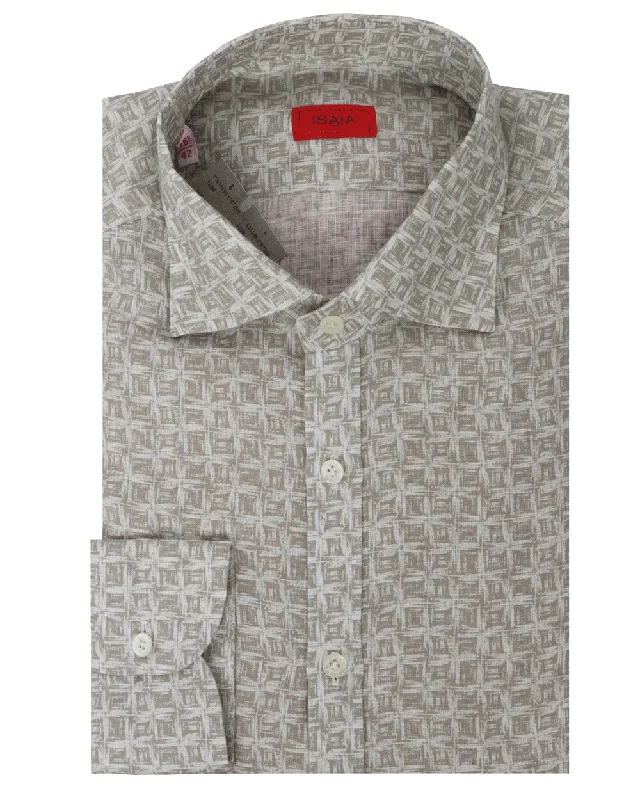 Early Access Beige and White Sportshirt