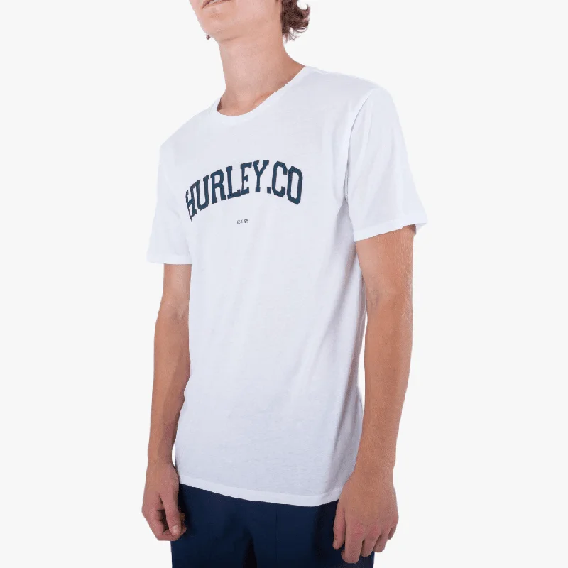 Daily Deals Hurley Mens H20 Dri Authentic Short Sleeve Tee White