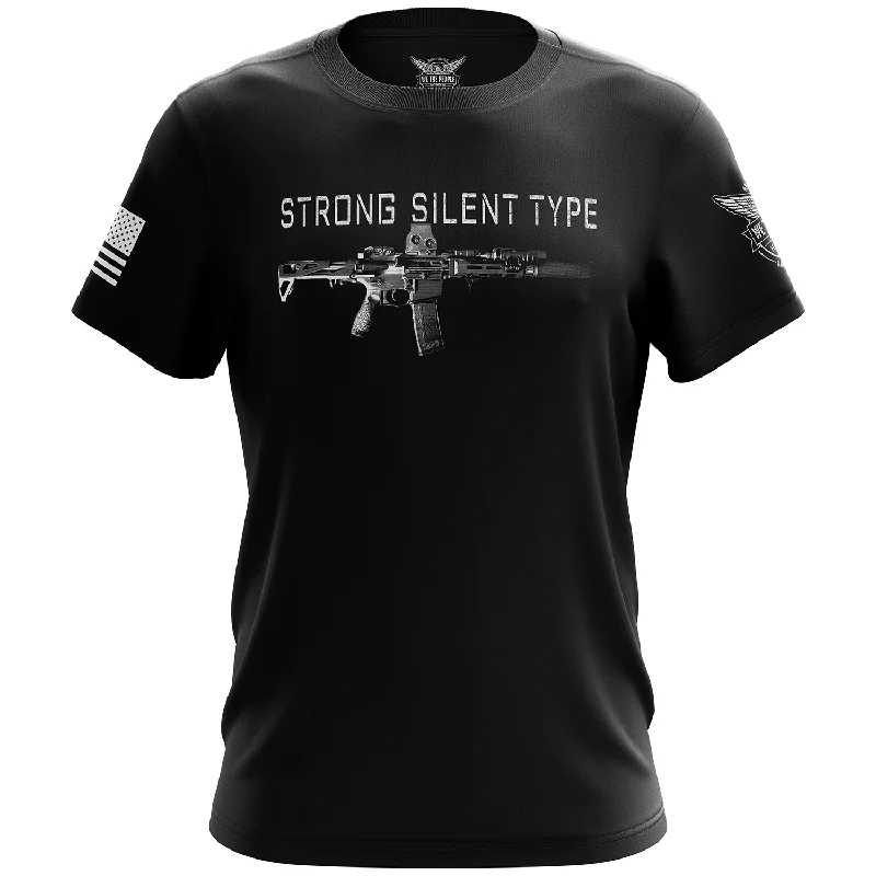 Steals and Deals Strong Silent Type Short Sleeve Shirt