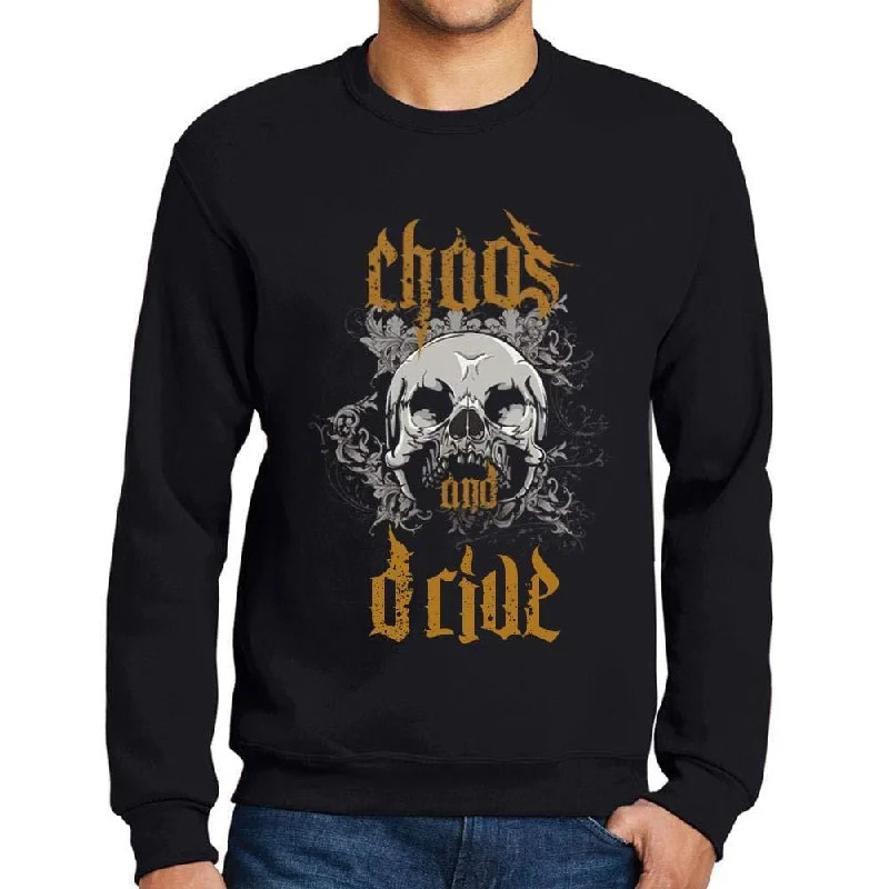 Epic Deals Ultrabasic - Homme Imprimé Graphique Sweat-Shirt Chaos and Drive Noir Profond
