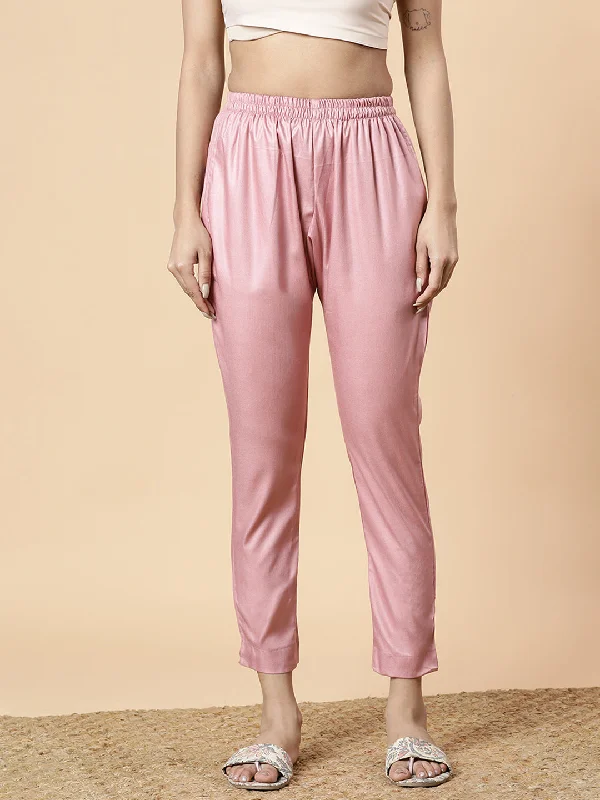 Year-End Sale Blush Rayon Pants