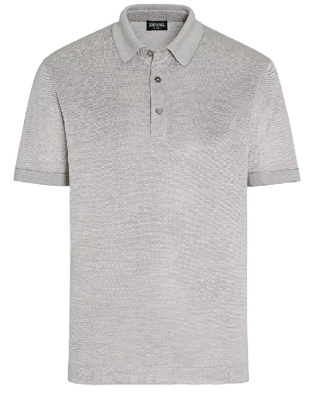 Take Advantage Grey Three Button Polo
