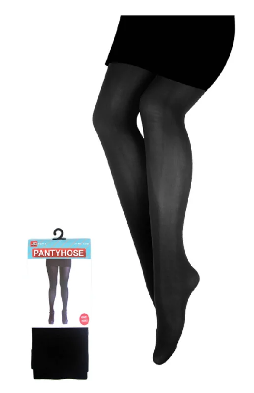 Weekend Offers That Tempt PANTYHOSE Tights Stockings Hosiery Womens Ladies Plain Colours - Black - One Size Fits Most