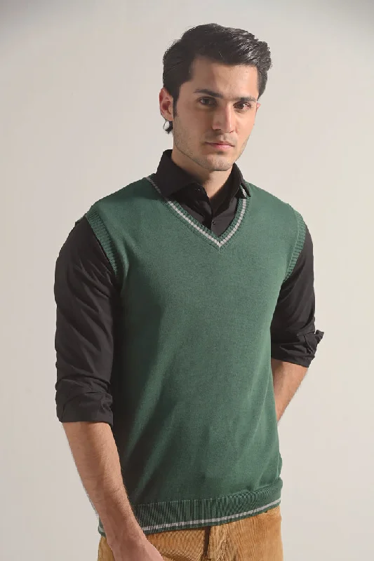 Anniversary Sale Sweater Vest - Green